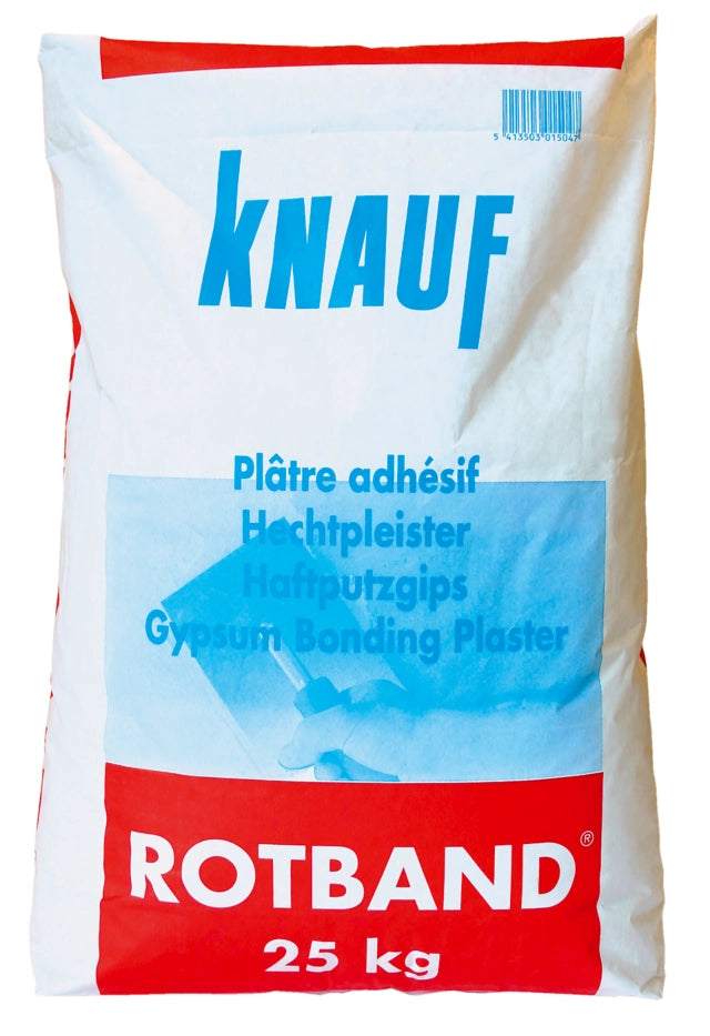 Rotband hechtpleister is een pleistergips waarin toeslagstoffen gebruikt zijn die de hechting bevorderen.