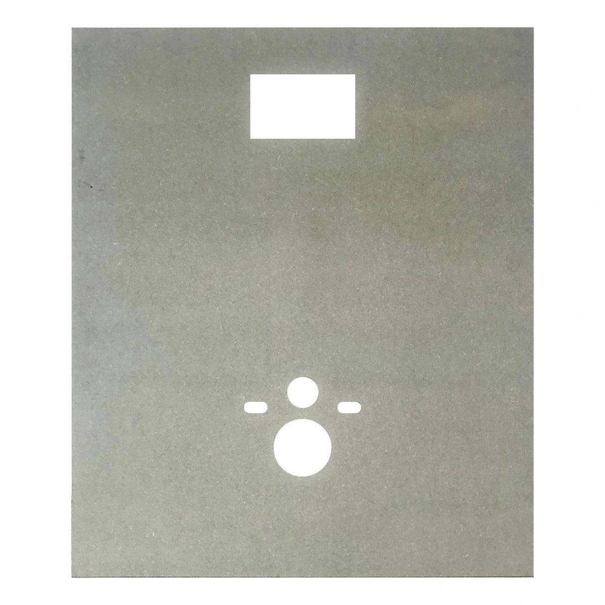 Waterwerende MDF Plaat Hangtoilet – Voorgeboord 122x100 cm