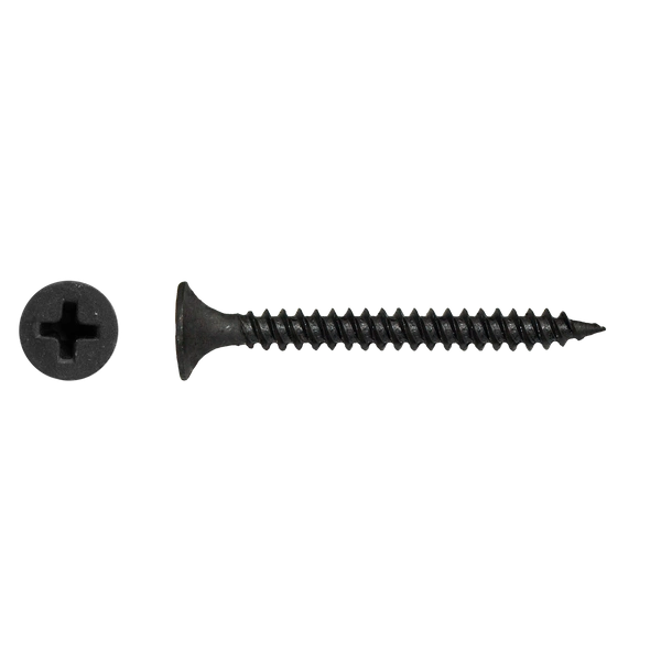 Zelfborende gefosfateerde snelbouwschroeven 3,5x35mm met trompetkop voor gipsplaten op Metal Stud profielen, verpakking van 200 stuks.