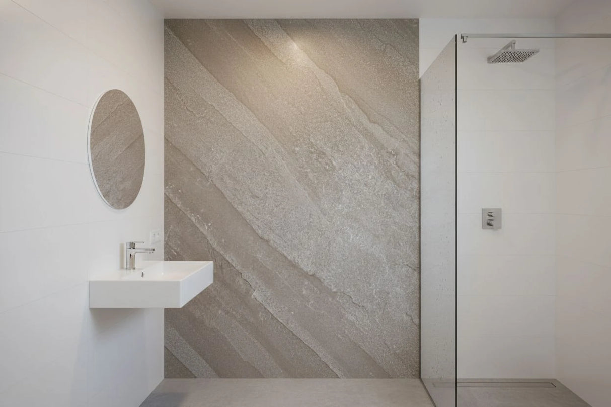 PVC Paneel Mat - Marmerlook La Morra – 2800x1220x3 mm – Waterdicht - Flexibel