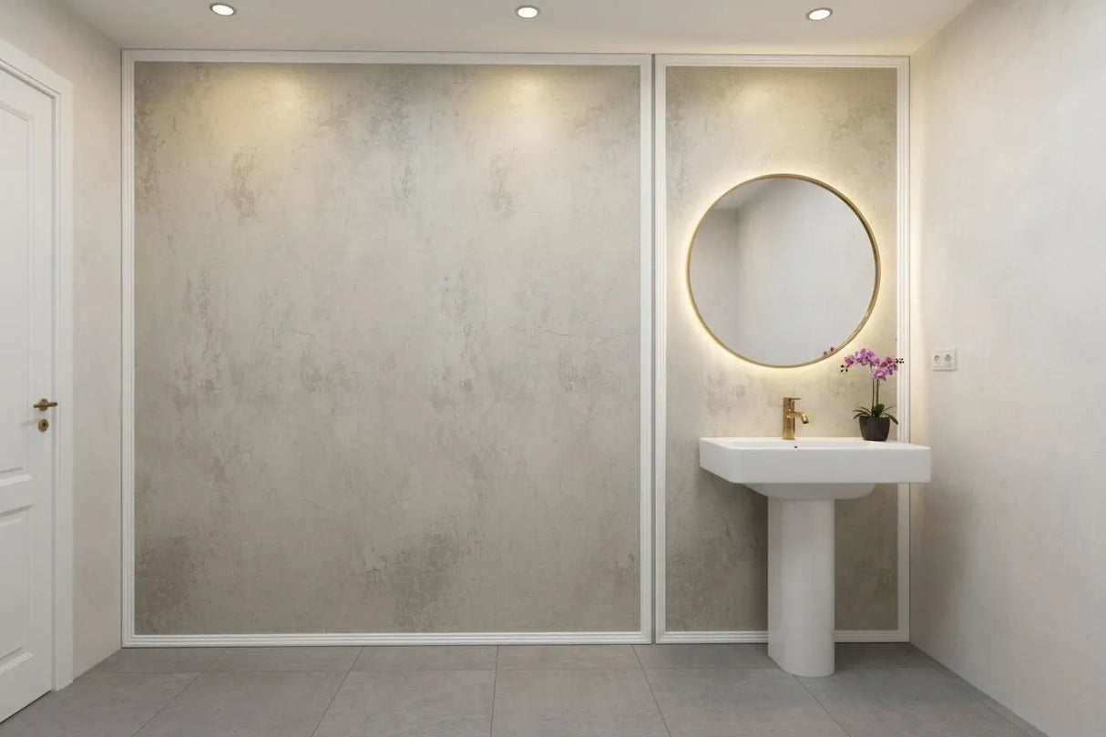 PVC Paneel Mat - Marmerlook Ragusa – 2800x1220x3 mm – Waterdicht - Flexibel