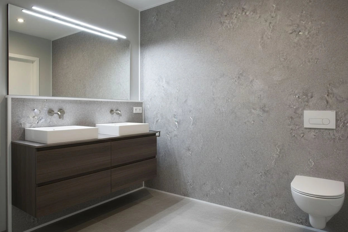 PVC Paneel Mat - Marmerlook Santa Maria – 2800x1220x3 mm – Waterdicht - Flexibel