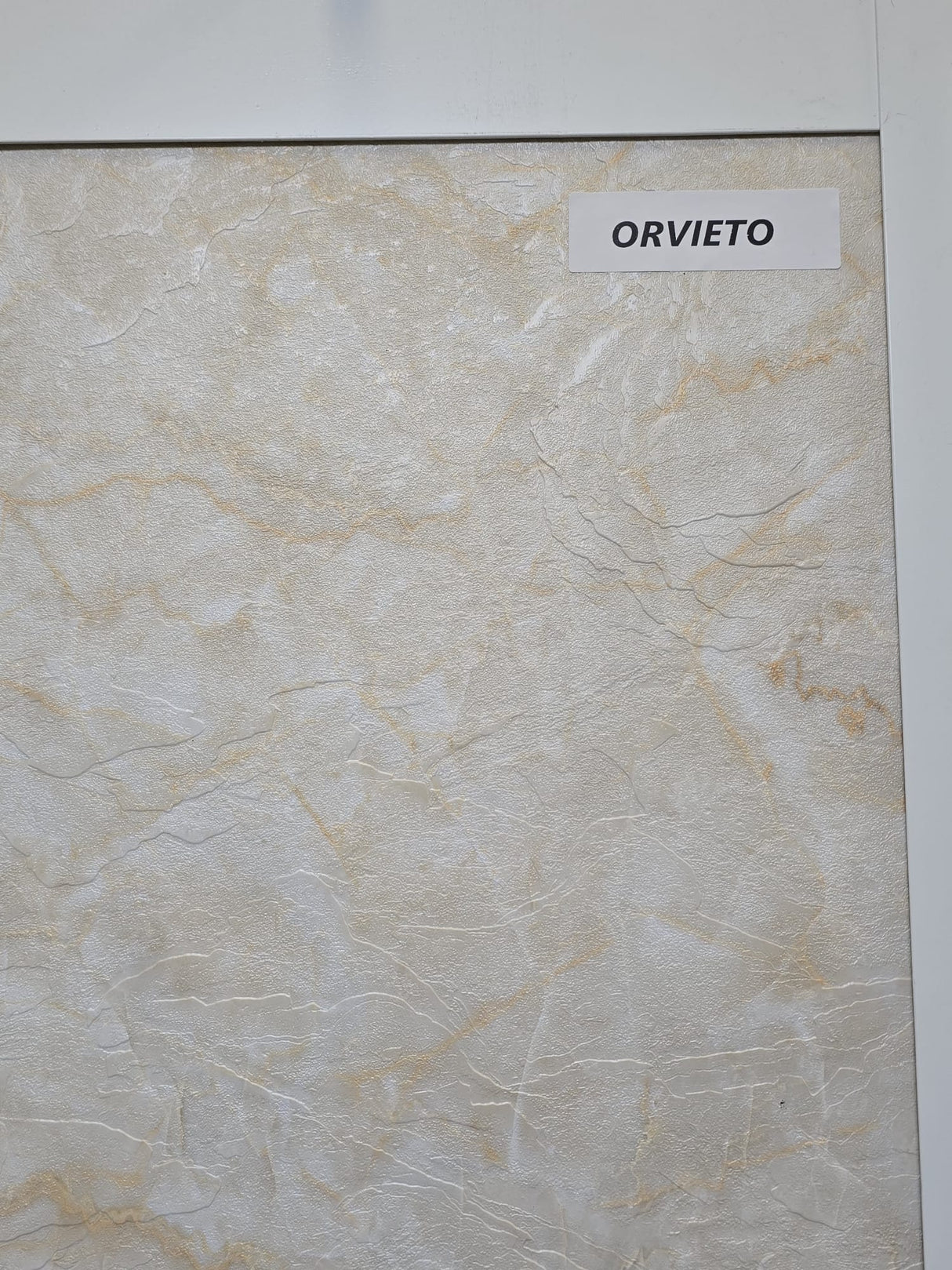 PVC-Plattenmatte – Marmoroptik Ancona – 2800x1220x3 mm – Wasserfest