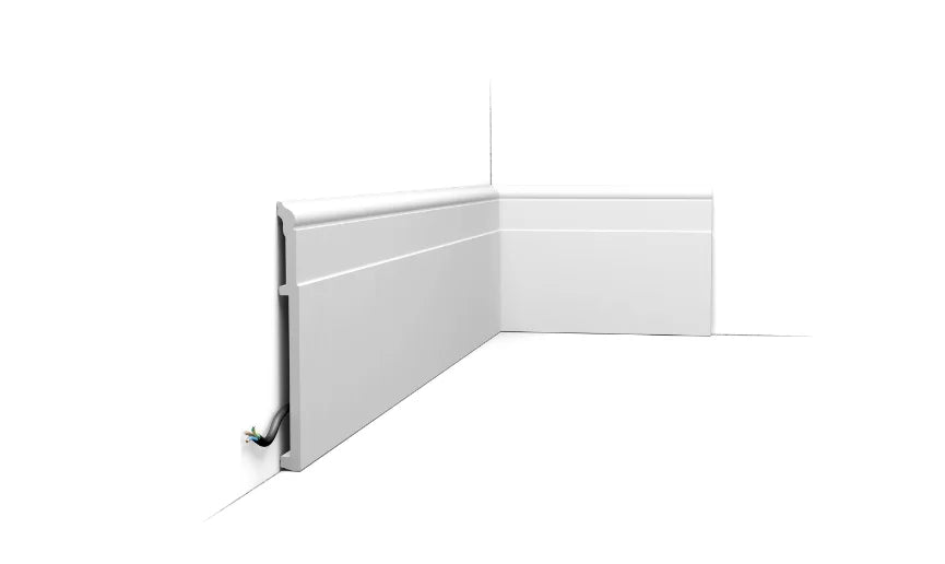 Orac Decor High Line hoge stootvaste Duropolymer plint 20 cm hoog en 1,6 cm dik