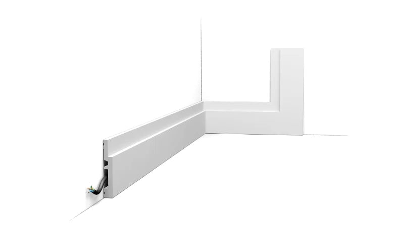 Orac Decor High Line stootvaste Duropolymer plint 7,5 cm hoog en 1,2 cm dik