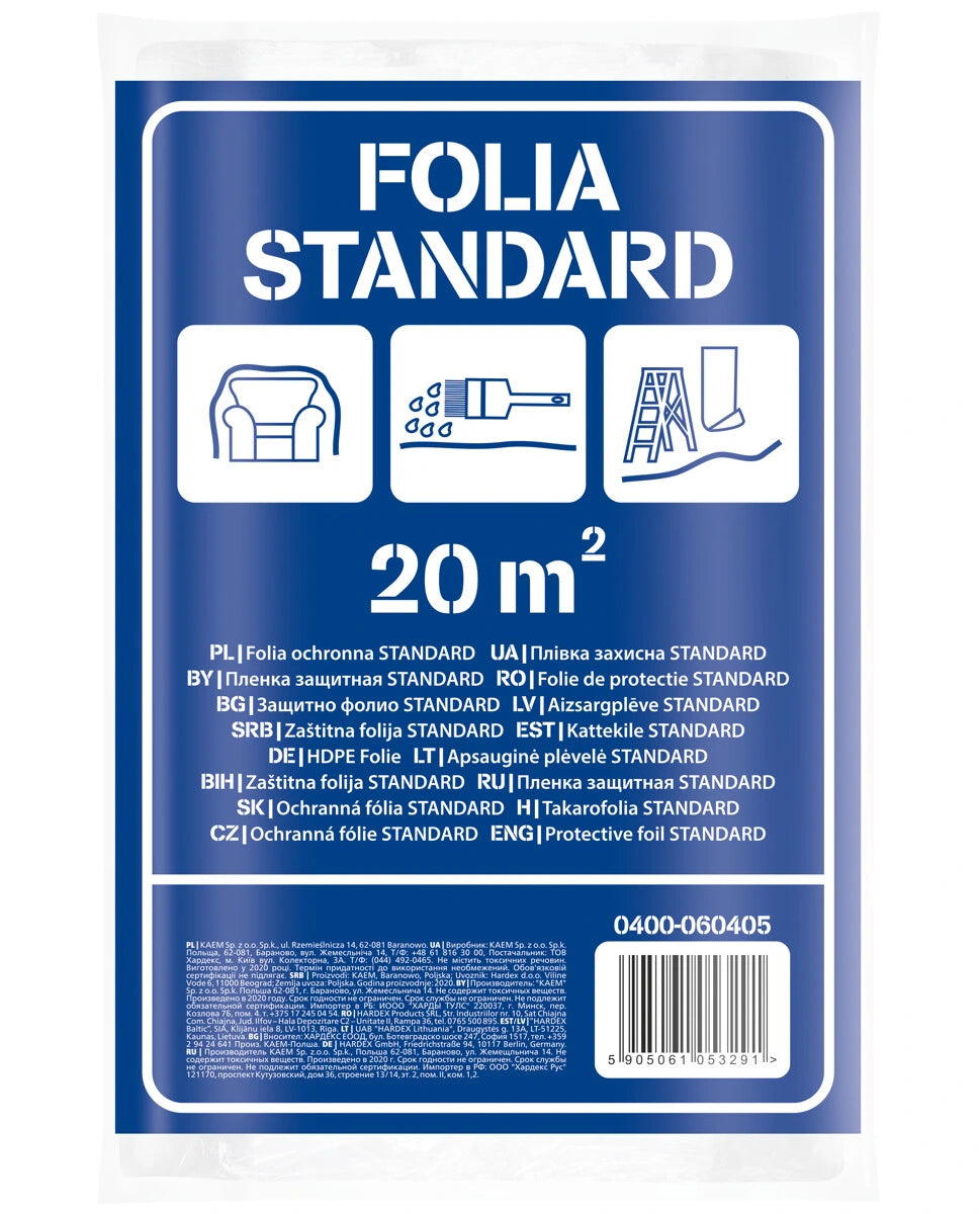 Beschermfolie - 20m2 - 4 x 5 m - Flexibel