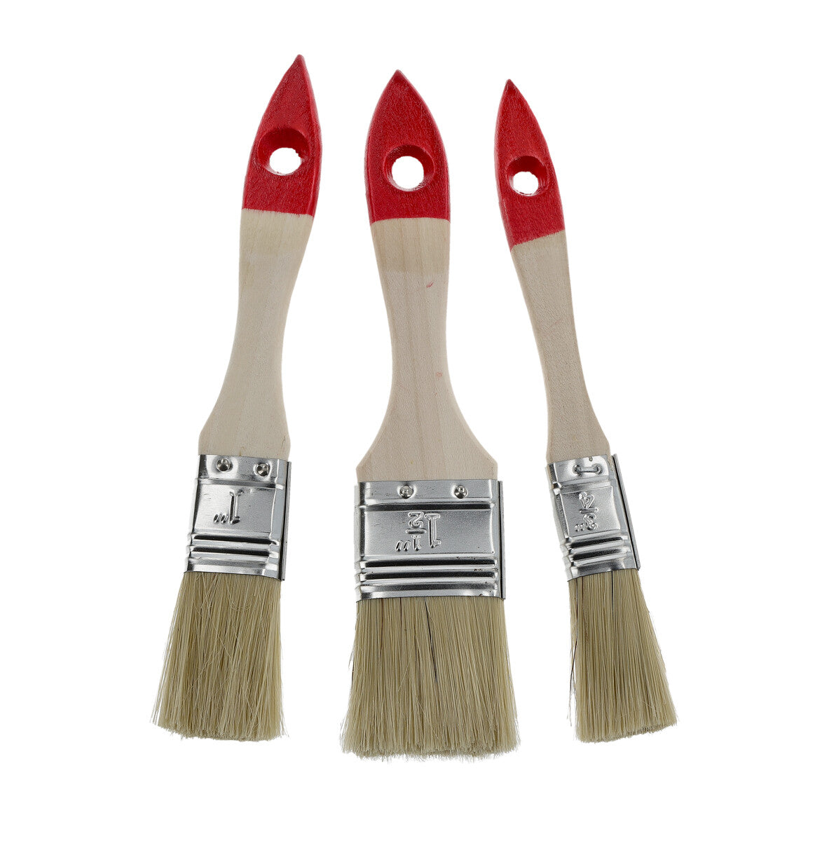 Set of 3 Flat Brushes – Various Widths