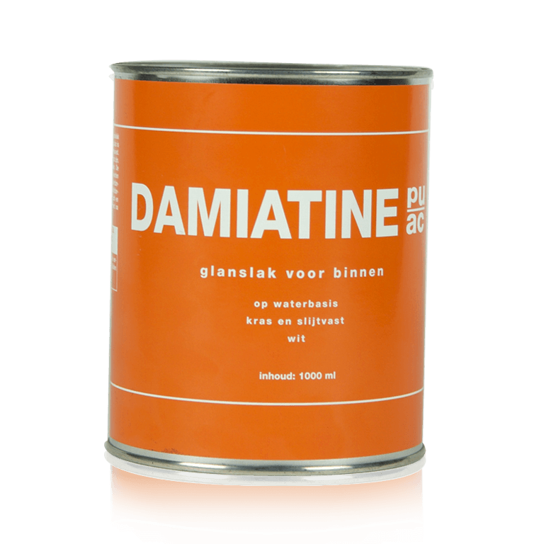 Damiatine Kras- en Slijtvaste Glanslak - 1000 ml - Binnen - Wit