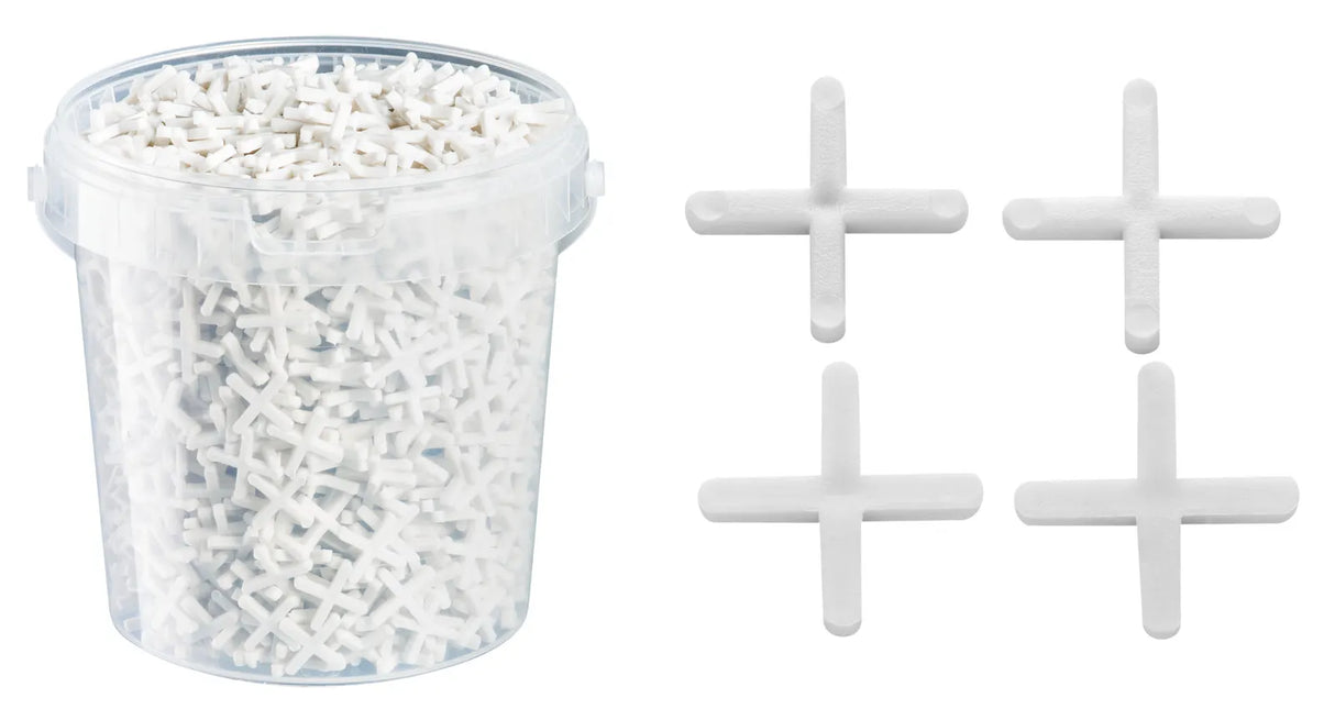 Hardy - Tile Spacers for Ceramic Tiles - Various Sizes - In Bucket