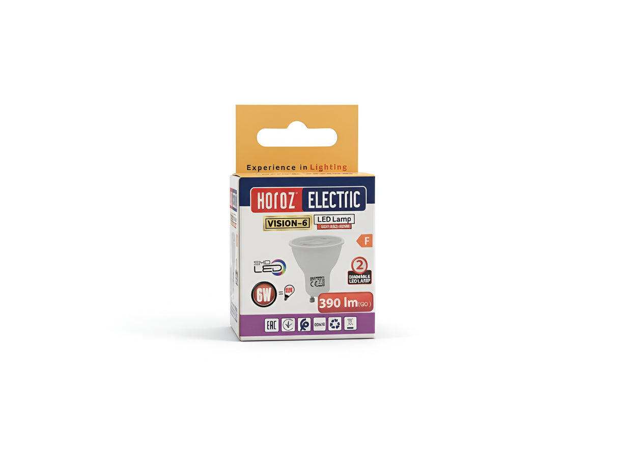 GU10 - Vision-6 - LED Spot - Dimbaar - 6W