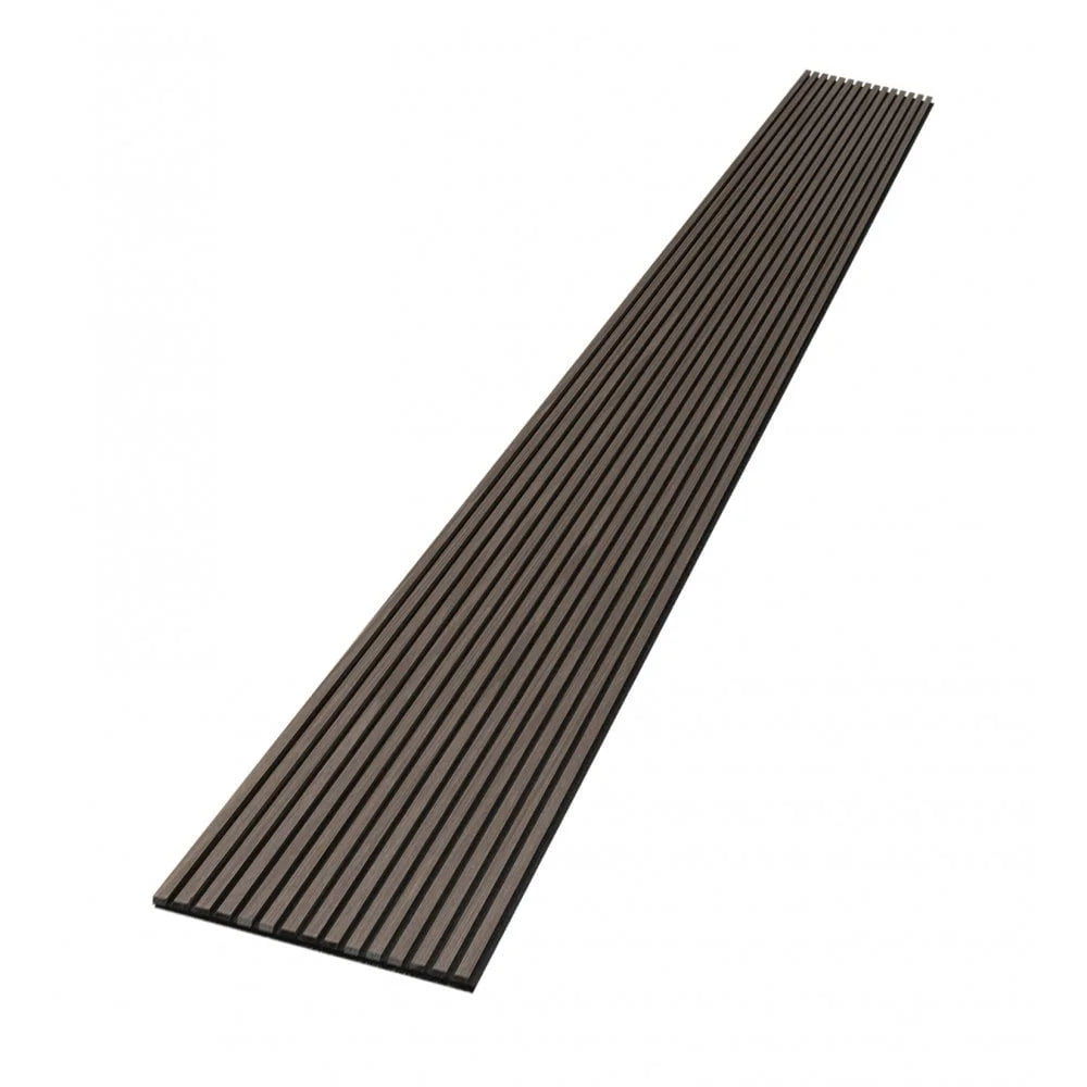 Akoestische Wandpaneel - Gerookt eiken - Smoke Oak - 260 cm x 60 cm