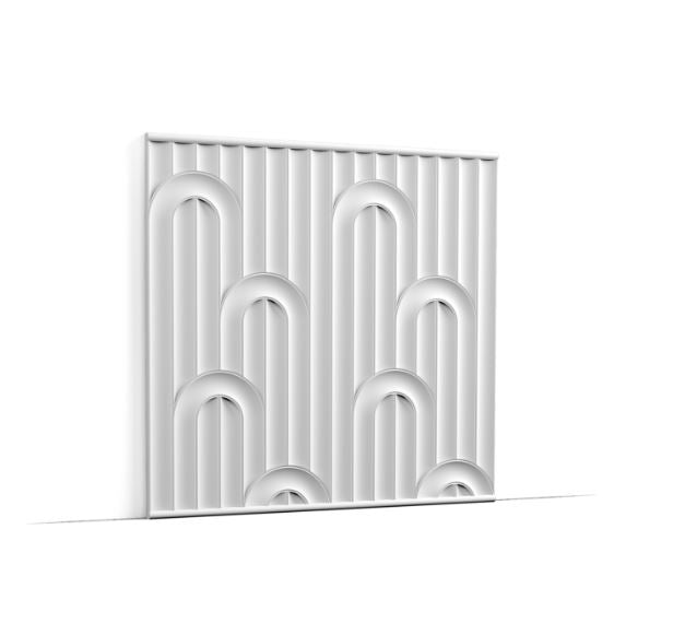 3D Wandpaneel - W212 Valley Loop - 200 x 25 x 1,2 cm