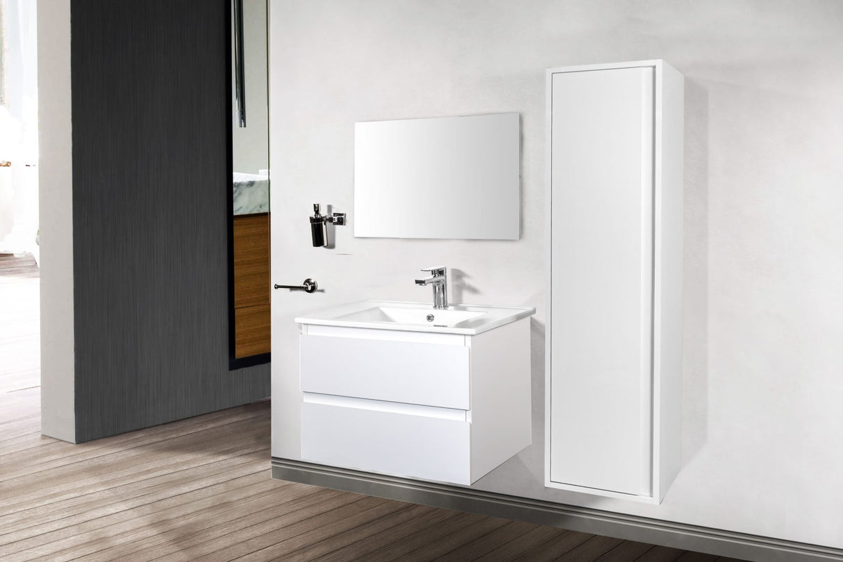 Sally 100cm Onderkast - Strakke Badkamerkast - Mat Wit