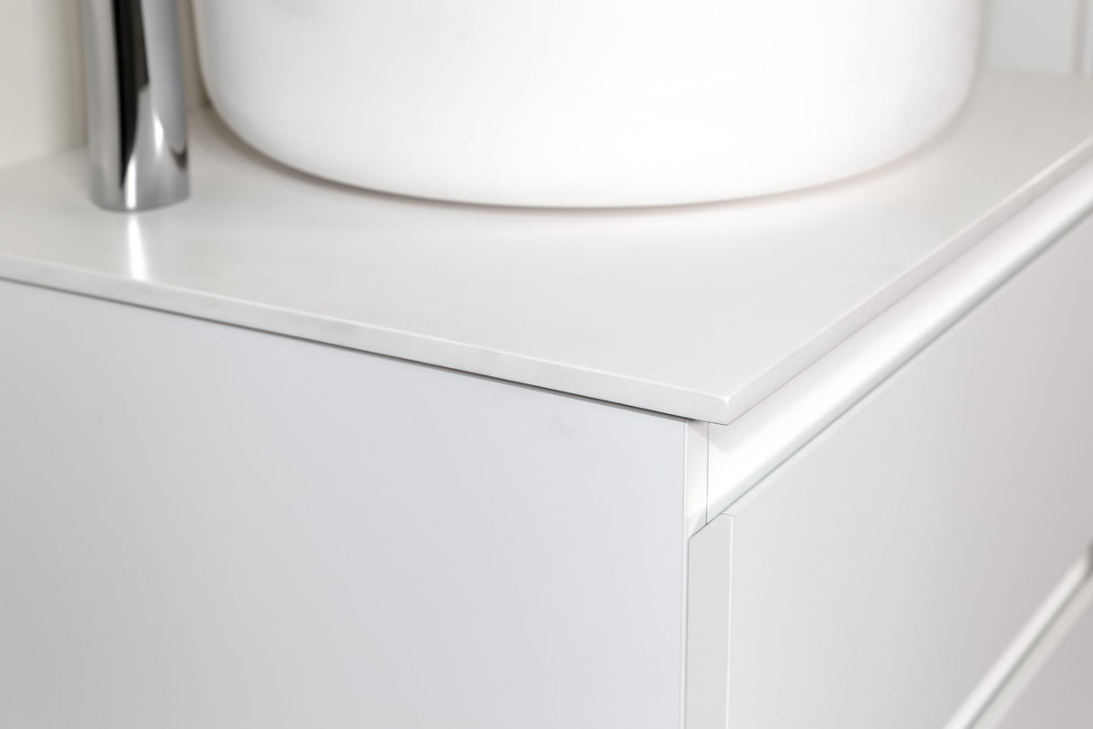 Sally 100cm Onderkast - Strakke Badkamerkast - Mat Wit