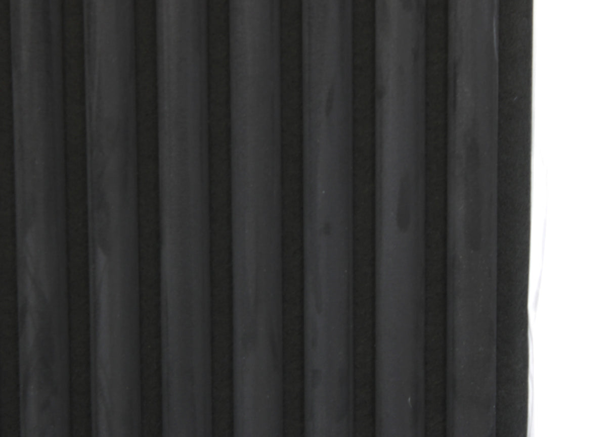 Akupanel - Suede vilt Wandpaneel - 260x60 cm - Driezijdig afgewerkt - Zwart