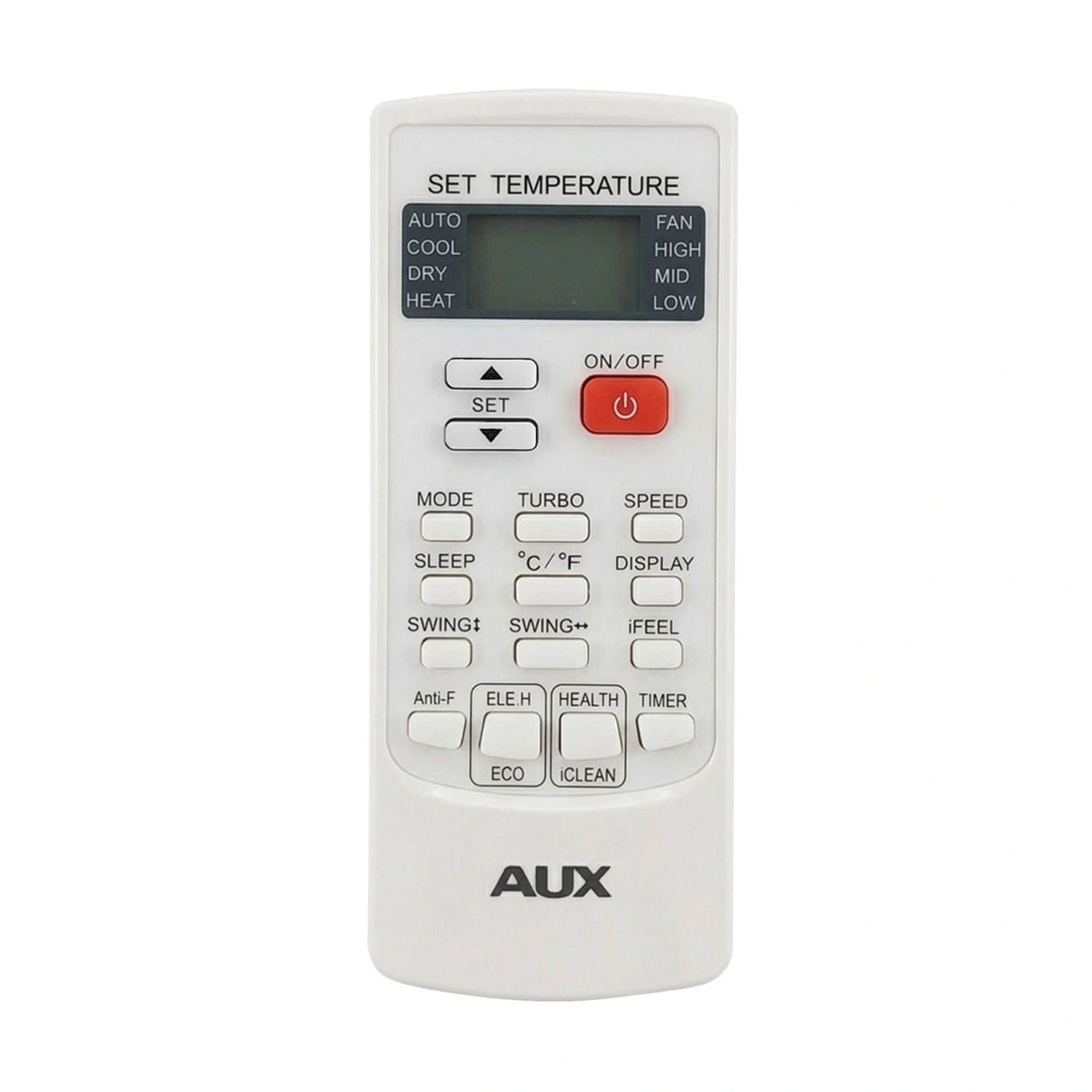 AUX mobiele airco 2-in-1 voor koelen en verwarmen met geïntegreerde wifi-bediening.