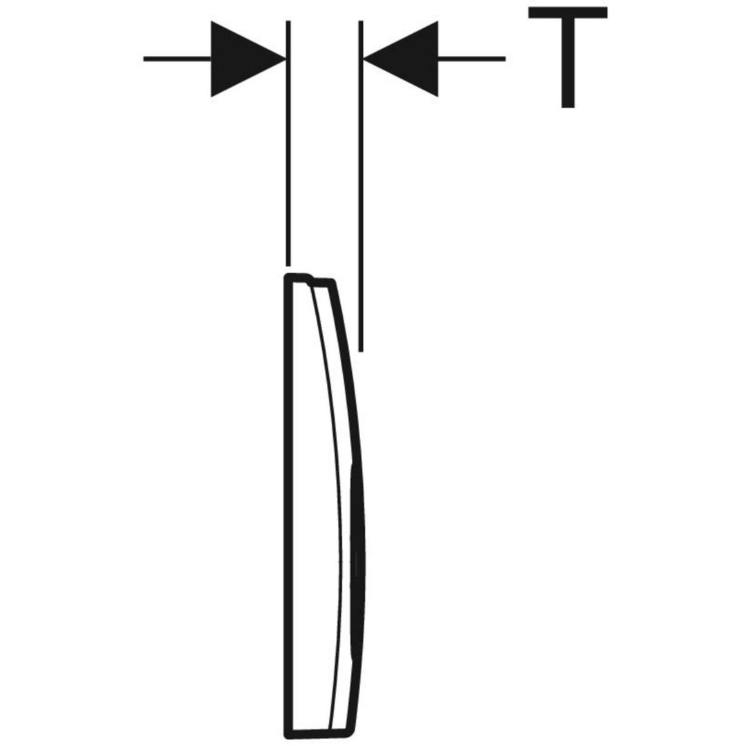 Geberit Delta - bedieningsplaat - Delta 25 DF