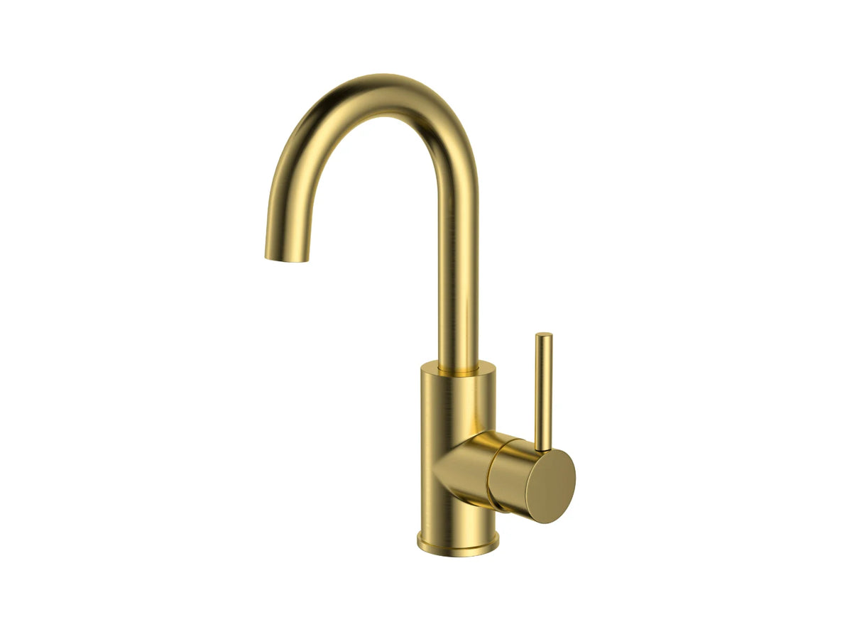 ALONI Ensy Wastafelmengkraan Draaibare Uitloop Chroom, Mat Zwart, Gunmetal of Goud - foto 4