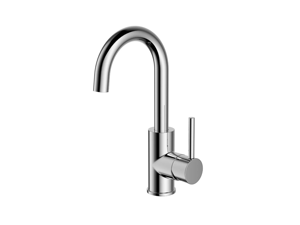 ALONI Ensy Wastafelmengkraan Draaibare Uitloop Chroom, Mat Zwart, Gunmetal of Goud