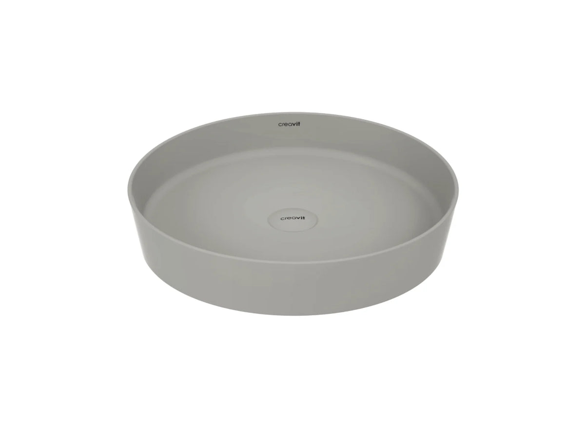 Creavit Loop Opbouw Waskom Rond 45 cm Keramiek Mat Wit, Zwart, Grijs of Berry - foto 3