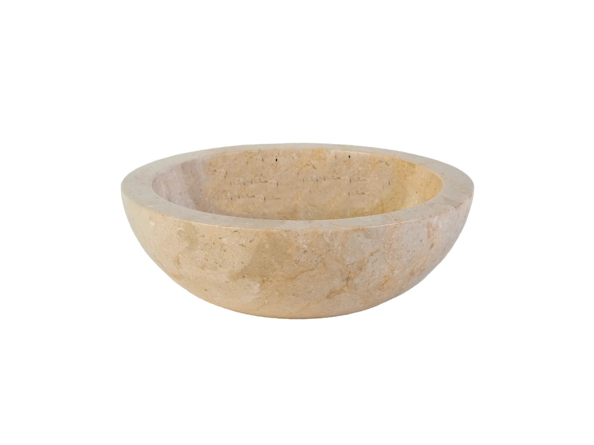 Natuurstenen Waskom Volledig Gepolijst Marmer 35 x 12 cm Crème, Grijs of Zwart
