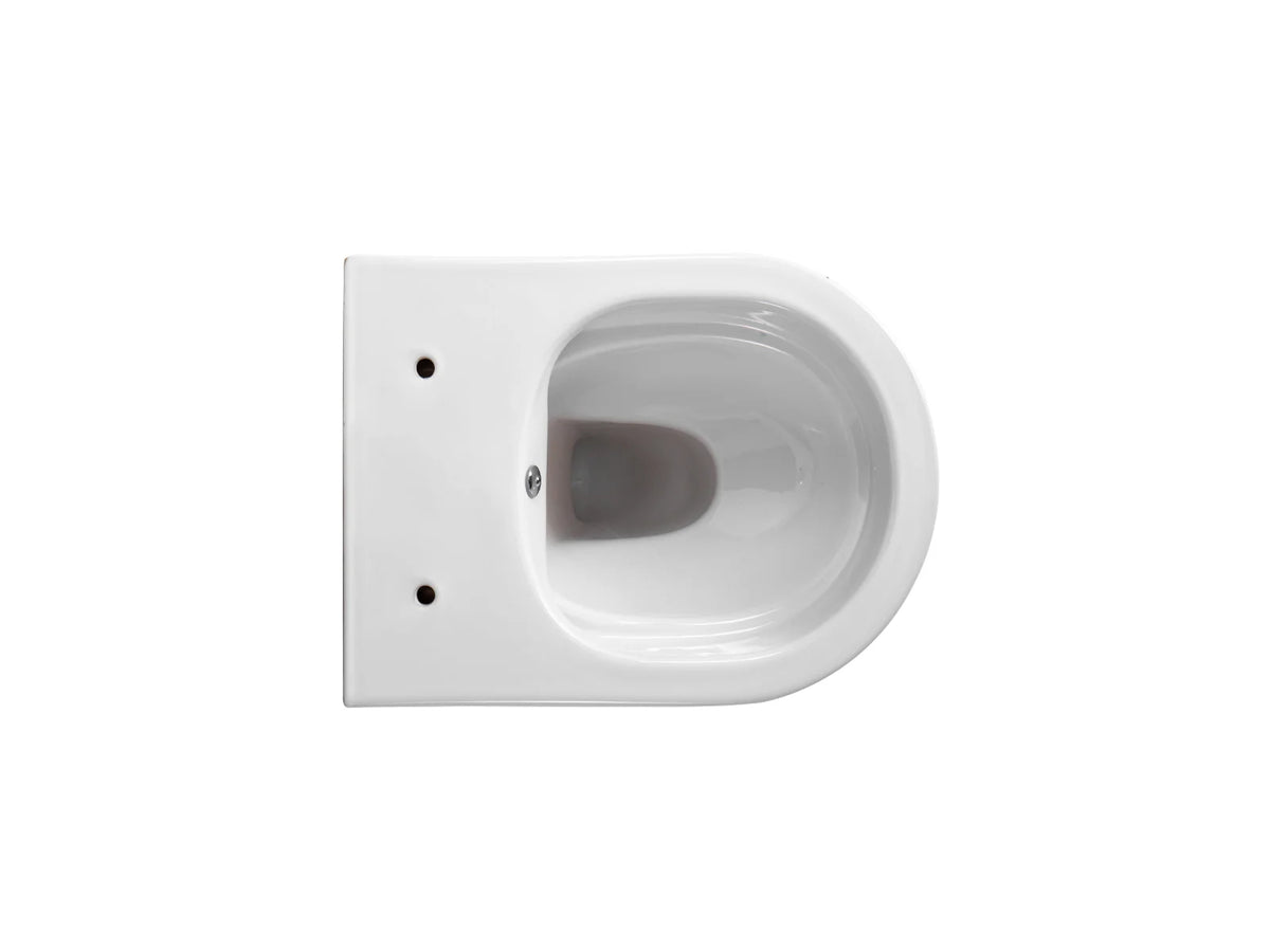 Darlo Hangtoilet met Bidetfunctie Randloos Compact 49 cm Glanzend Wit Zonder Zitting - foto 8