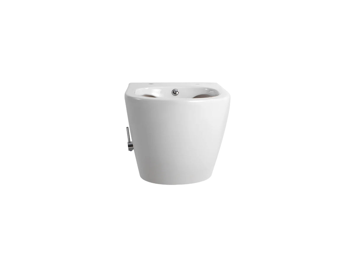 Darlo Hangtoilet met Bidetfunctie Randloos Compact 49 cm Glanzend Wit Zonder Zitting - foto 3
