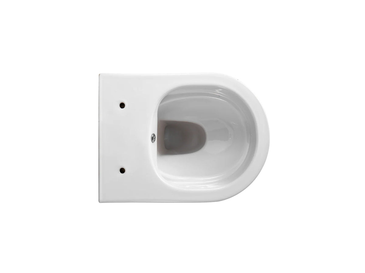 Darlo Hangtoilet met Bidetfunctie Randloos Compact 49 cm Glanzend Wit Zonder Zitting - foto 4