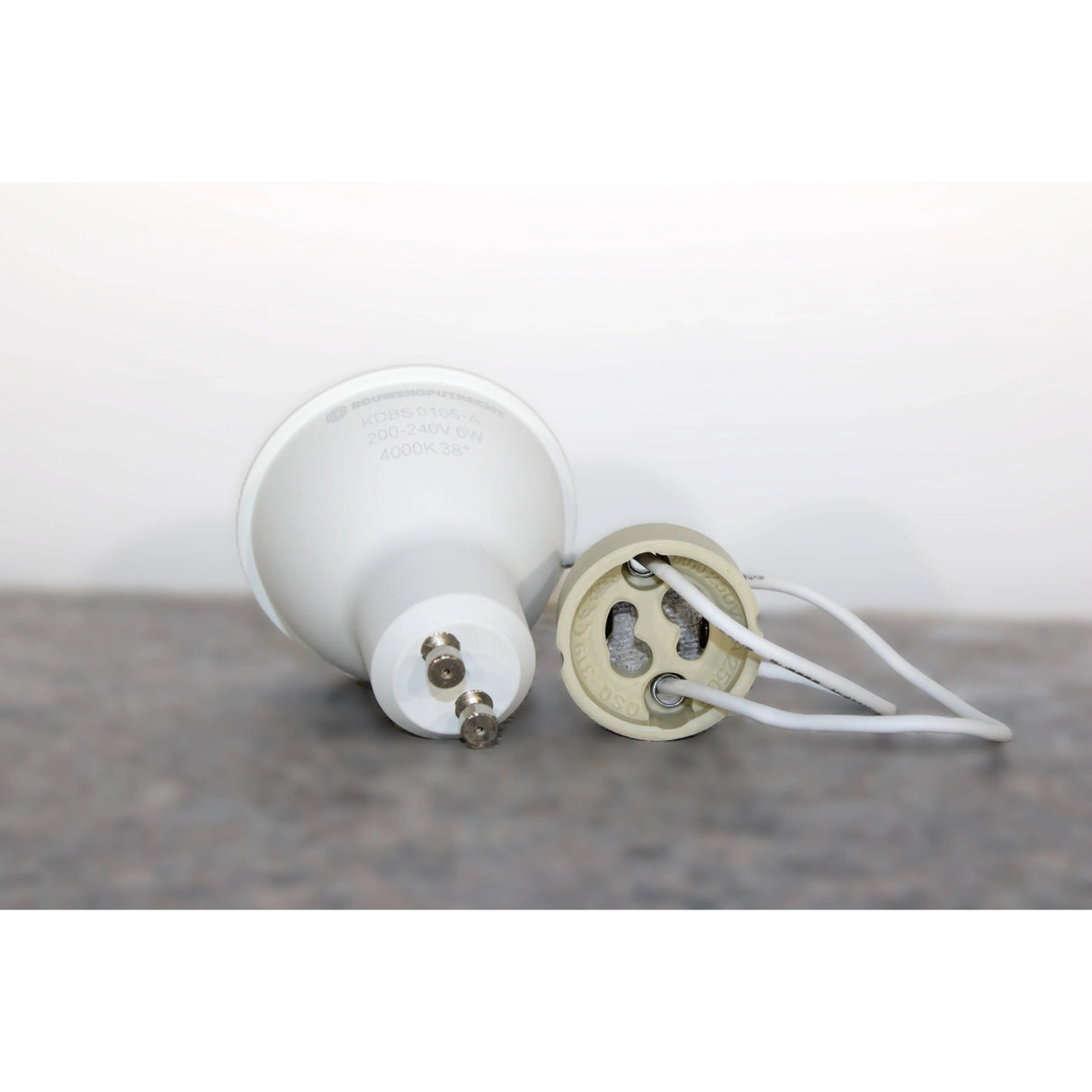 GU10 LED Lampje met Fitting – 4000K & 6000K – 6W