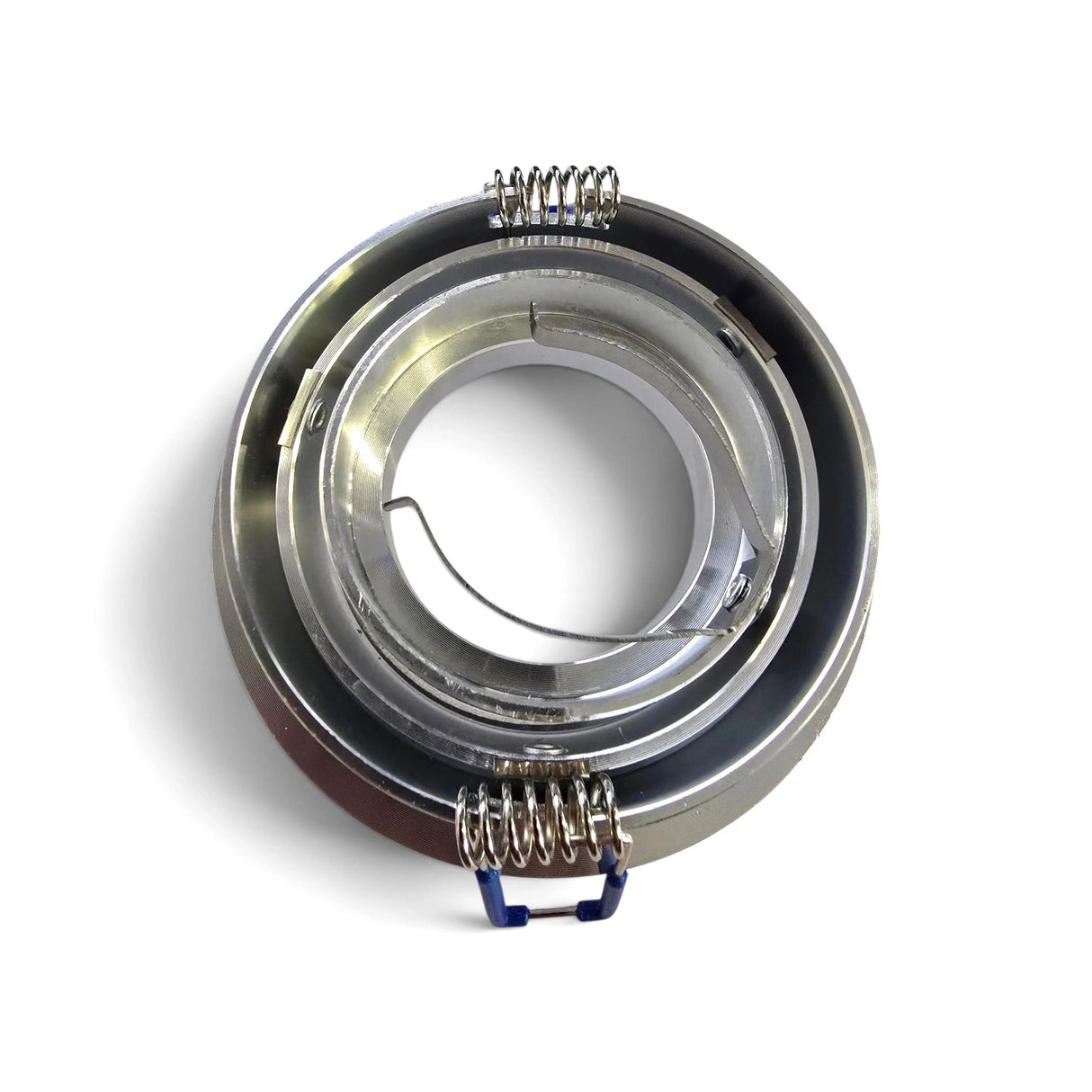 Wit rond inbouwarmatuur van Horoz Electric met een breedte van 92mm en een zaaggat van 70mm.