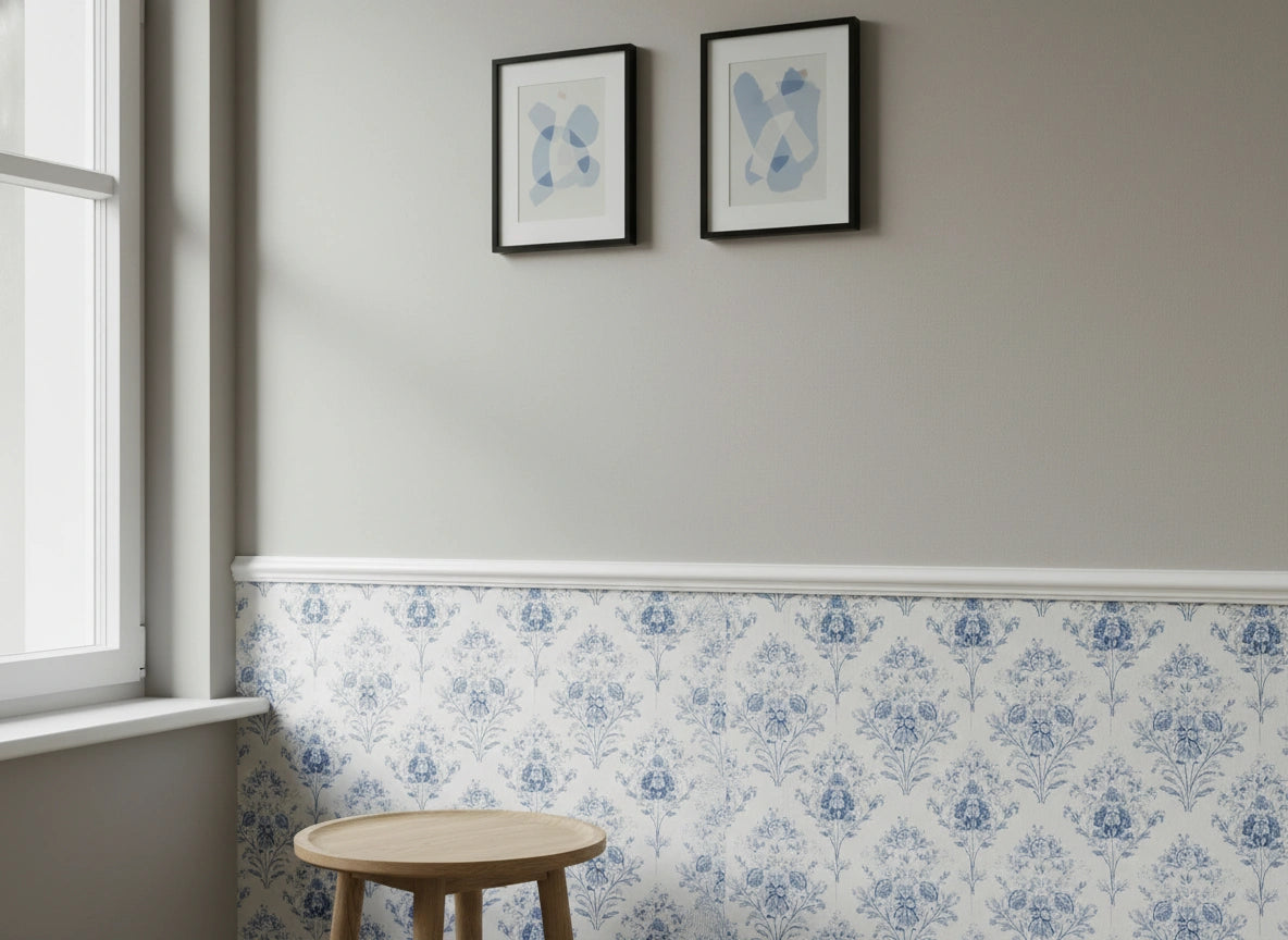 HW1 smalle decoratieve wandsierlijst en raamlijst, wit polystyreen, 2 meter lengte.