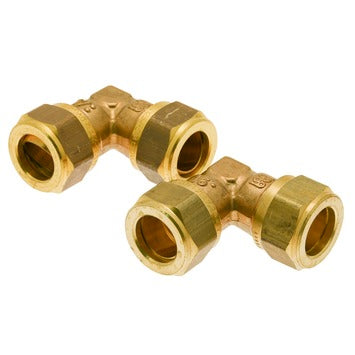 TM Knie Knelkoppeling 12x12 mm – Messing | Waterdicht