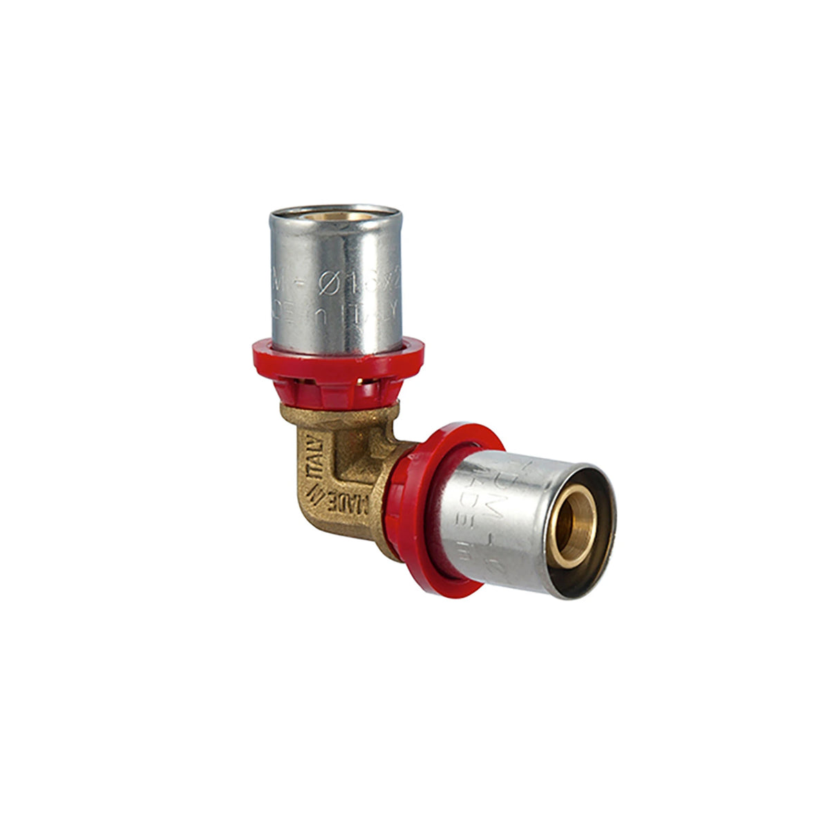 TDM Brass - Persfitting - Persknie - Rood Knie - 16x16