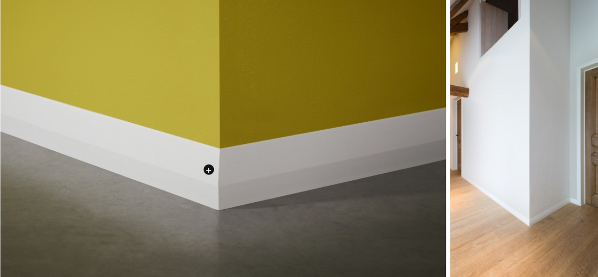 SX159 - Vloer Plint - L 200 x H 6 x B 1,2 cm - Duropolymer