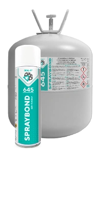 Seal-it 645 EPDM Spraybond spuitbus 500 ml voor het krachtig verlijmen van EPDM-rubber op diverse ondergronden.