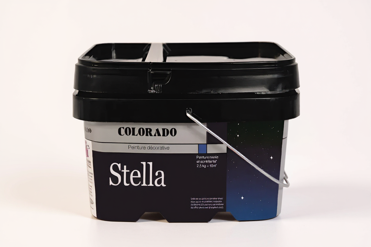 Colorado - Stella Yakout Decoratieve Parelmoerverf – Diamantglans – Gebroken wit