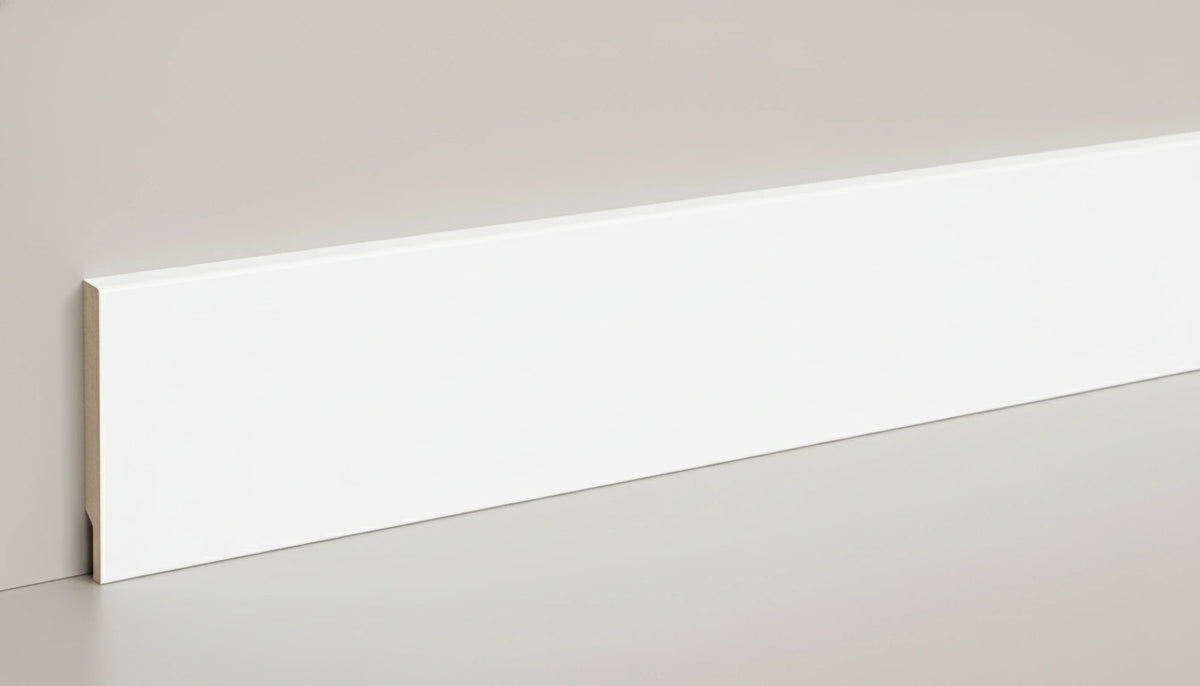 stijlplint wit gelakt blok 2440mm diverse hoogtes moderne vloerplint witte plint afwerking bouwshop utrecht
