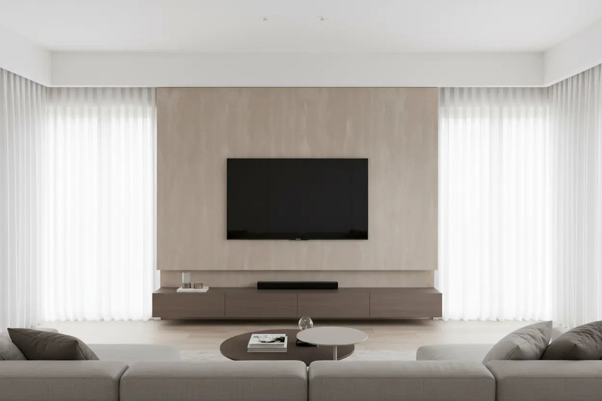 XL Suede Wandpaneel – Soft Taupe – SPS / Vilt 2800x1220x5 mm