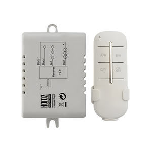 Horoz Electric - 1‑Kanaals RF Schakelaar met Afstandsbediening – Wit
