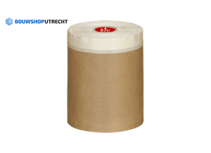 3834 Kip masker - 100mm x 25m met papier - bruin