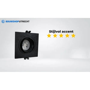 Bouwshop Utrecht - Dimmable recessed spotlight - Tiltable - Bulb of your choice - Black