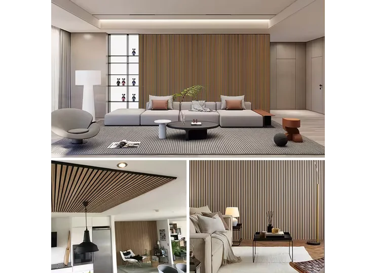 Akoestisch Wandpaneel Walnoot – 270 cm x 60 cm | Luxe Design - Driezijdig