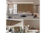 Akoestisch Wandpaneel Walnoot – 270 cm x 60 cm | Luxe Design - Driezijdig
