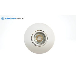 Bouwshop Utrecht - Dimmable Recessed Spotlight White - Tiltable - bulb of your choice - White