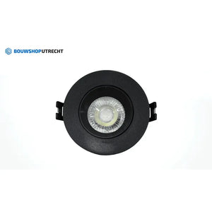 Bouwshop Utrecht - Dimmable Recessed Spotlight White - Tiltable - bulb of your choice - Black