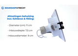 Bouwshop Utrecht - Dimmable recessed spotlight - Tiltable - Bulb of your choice - White