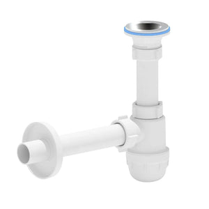 Beker Sifon met Crepine Ø32mm – Wit Kunststof