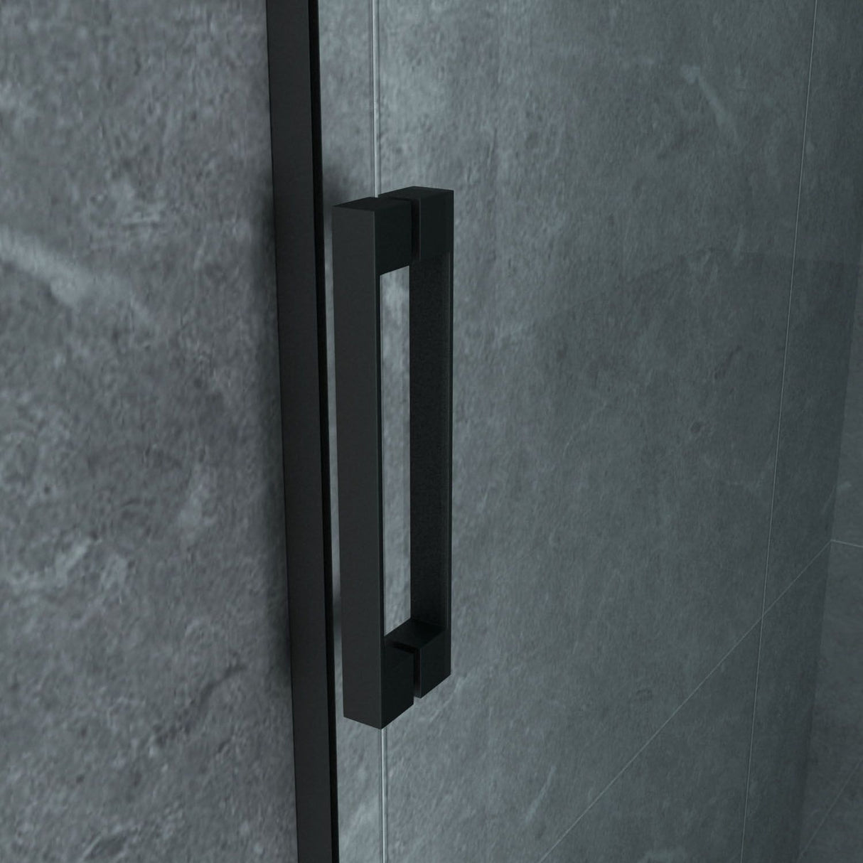 Aloni - Douche Schuifdeur in Nis – 8mm (140x200cm) | Mat Zwart