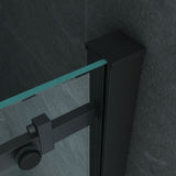 Aloni - Douche Schuifdeur in Nis – 8mm (140x200cm) | Mat Zwart