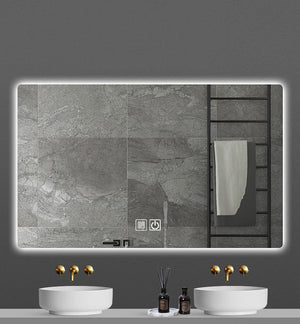 Queen LED-Spiegel 100x60 cm – Kondensfrei & Touch-Bedienung